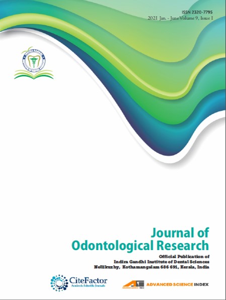 J Odontol Res 2021 Volume 9 Issue 1